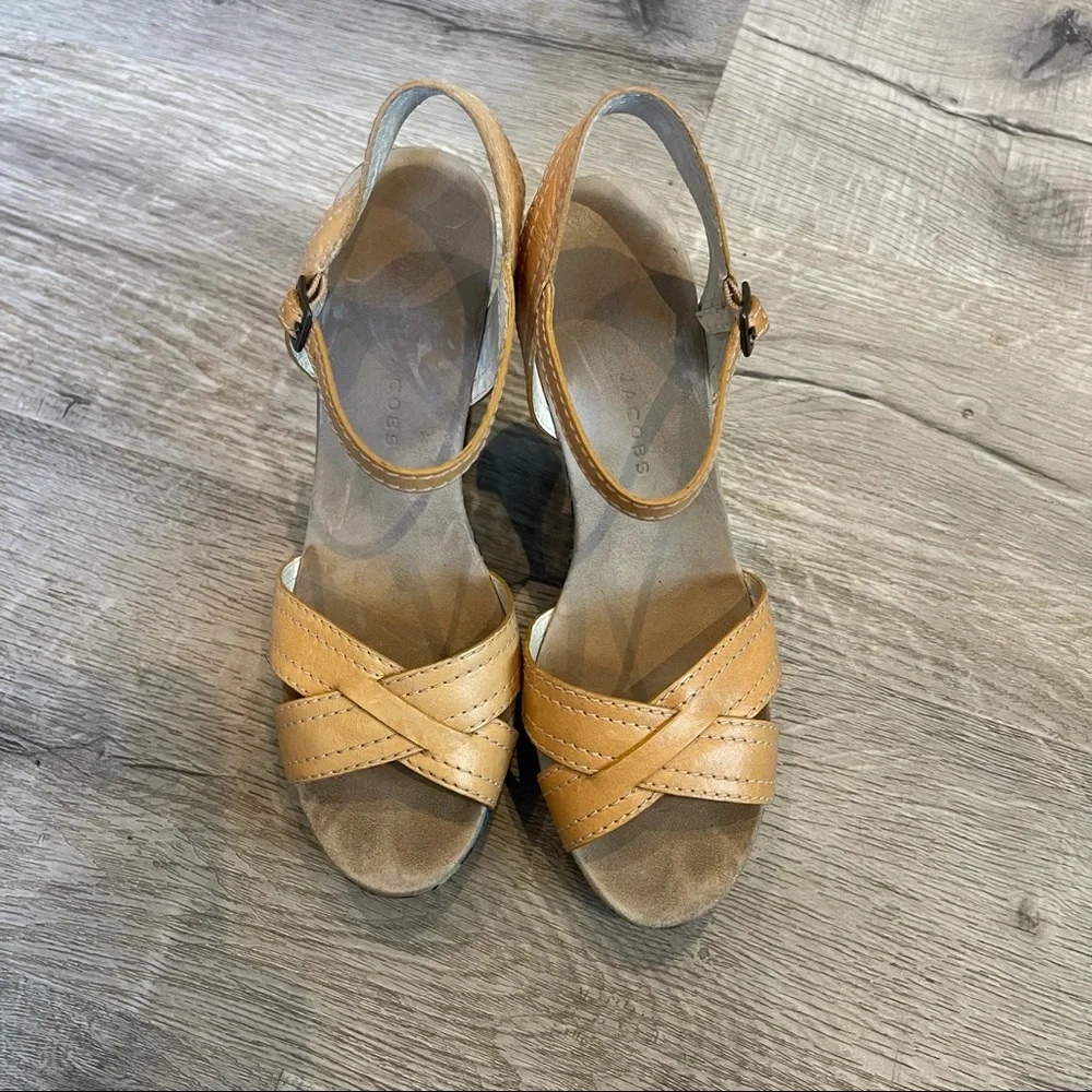 Marc Jacobs flower platform wedge sandals